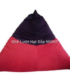  Gối lười Kim Tử Tháp phối màu Đỏ – Đen GL163 (Chất liệu Nhung lạnh hàn quốc) Size M