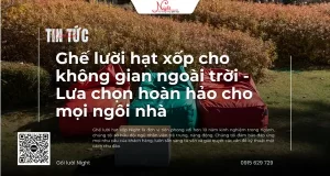 ghe luoi hat xop cho khong gian ngoai troi
